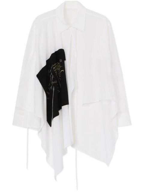 Yohji Yamamoto camisa con diseño a capas