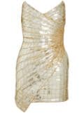 Retrofete Aura embellished mini dress - Gold