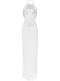Retrofete Meridian crystal-embellished gown - White