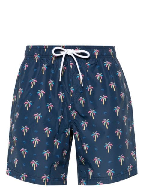Sundek palm tree-print swim shorts