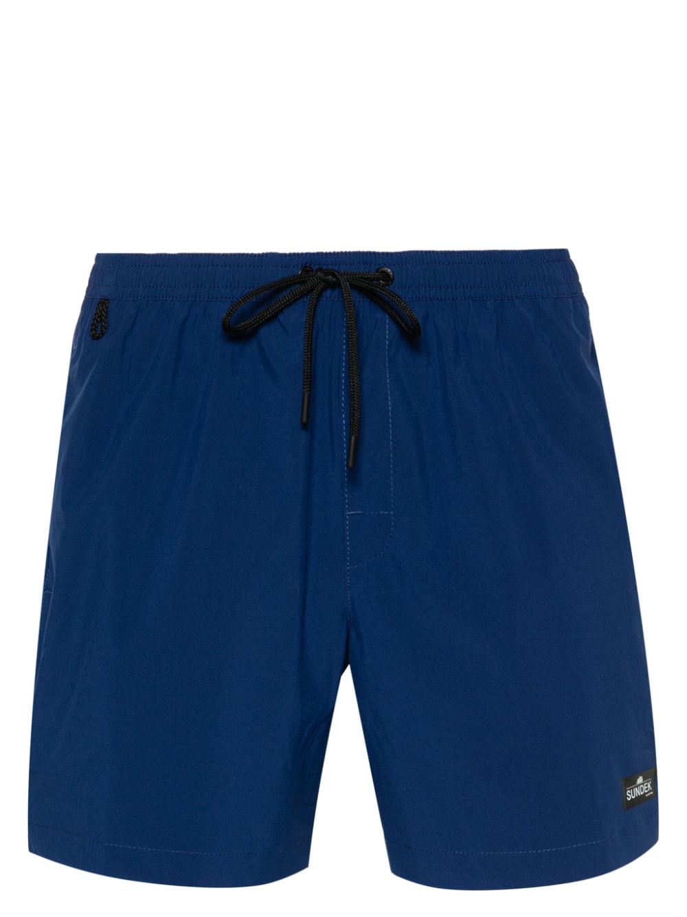 Sundek Stripe-detail Swim Shorts In Blue