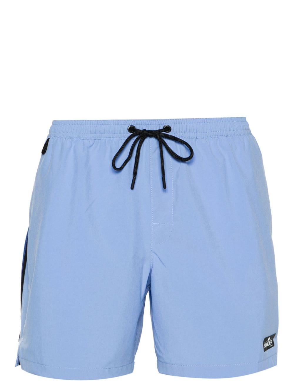 Sundek Stripe-detail Swim Shorts In Blue