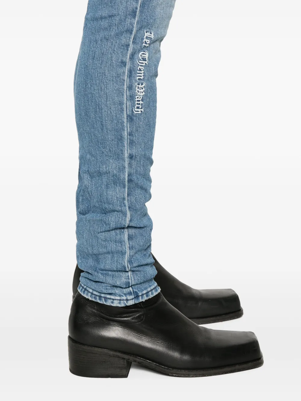 Shop Ksubi Van Winkle Skinny Jeans In Blue