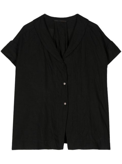 Forme D'expression shawl-collar linen shirt