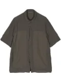 Transit panelled short-sleeve shirt - Grey