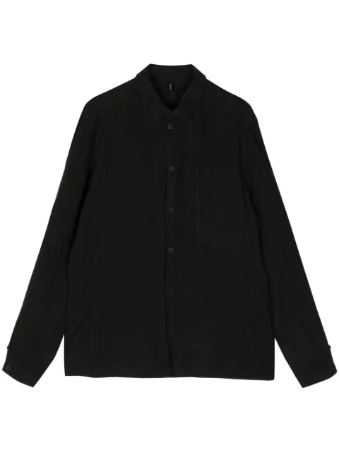 Transit long-sleeve linen shirt