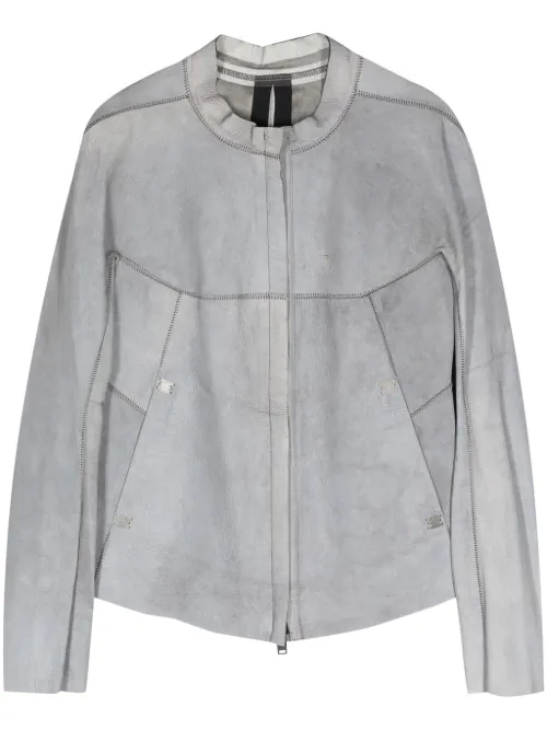 Veste en cuir à empiècements - Isaac Sellam Experience - Modalova