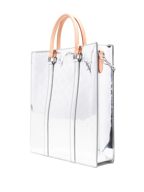 Louis Vuitton Pre Owned 2021 x Virgil Abloh tote bag unisex Patent Leather One Size Silver