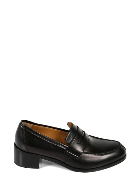 The Row Vera 45mm leather loafers