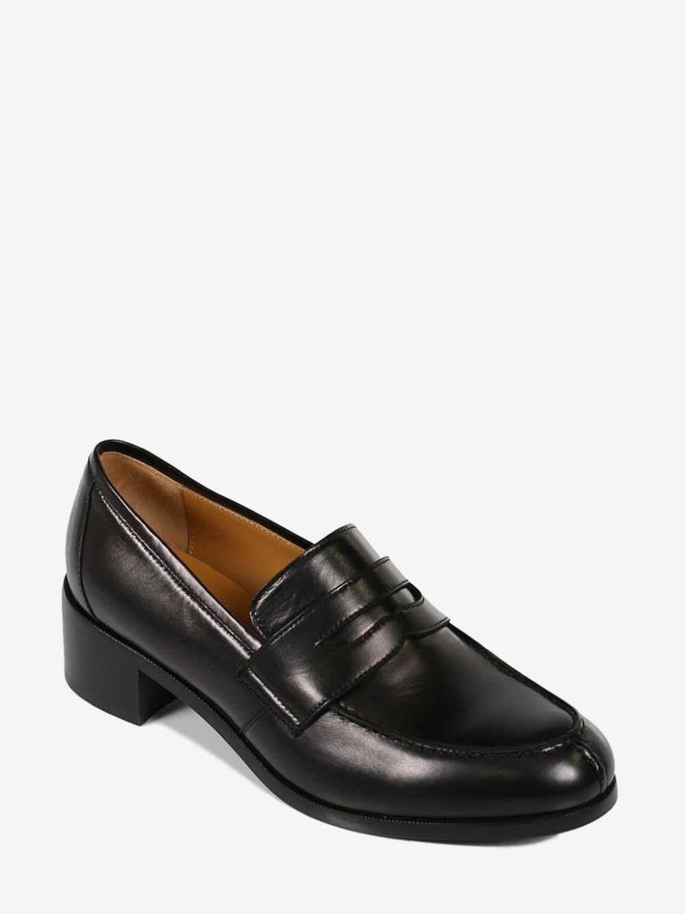 The Row Vera 45mm leather loafers - Zwart