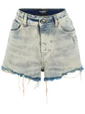 Retrofete Lucky acid-wash denim shorts - Blue