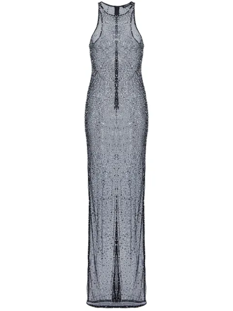 Retrofete Brandy sequin transparent long dress