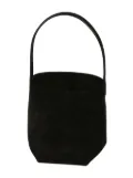 The Row small N/S Park leather tote bag - Black