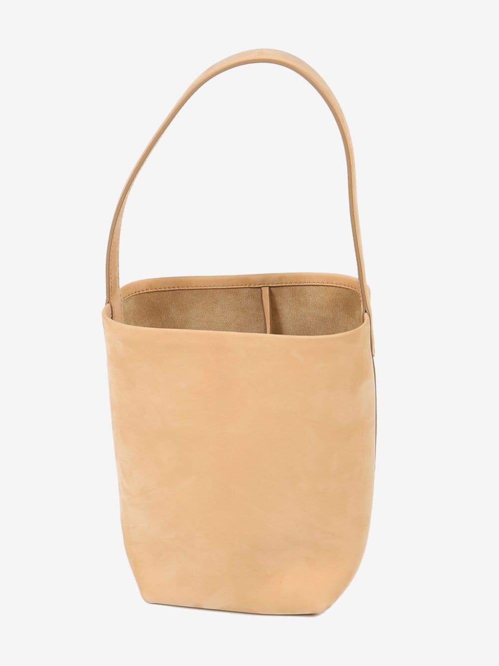 The Row small N/S Park suede tote bag - Beige