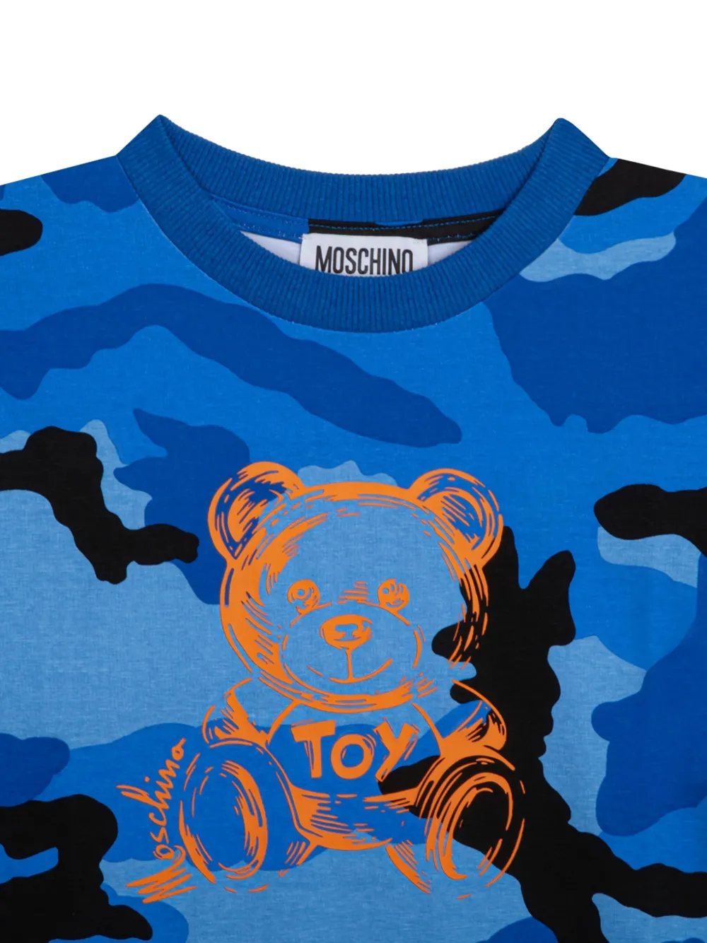 Moschino T-shirt met Teddy Bear-print Blauw