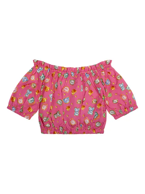 Moschino Teddy-Bear-print blouse