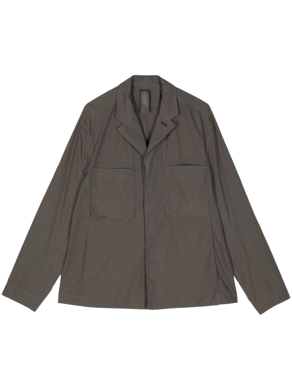 Transit Lightweight Cotton Jacket In Gray