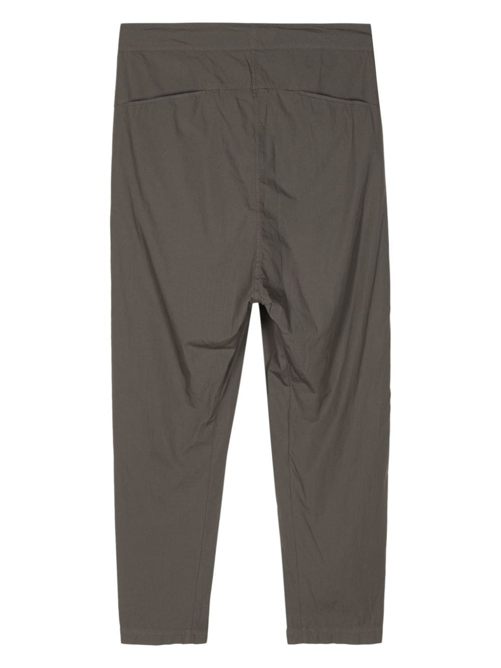 Shop Transit Drop-crotch Cotton Trousers In Grey