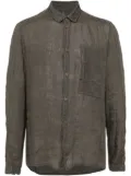 Transit patch pocket regular fir shirt - Grey