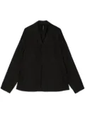 Transit long-sleeve cotton-linen blend jacket - Black