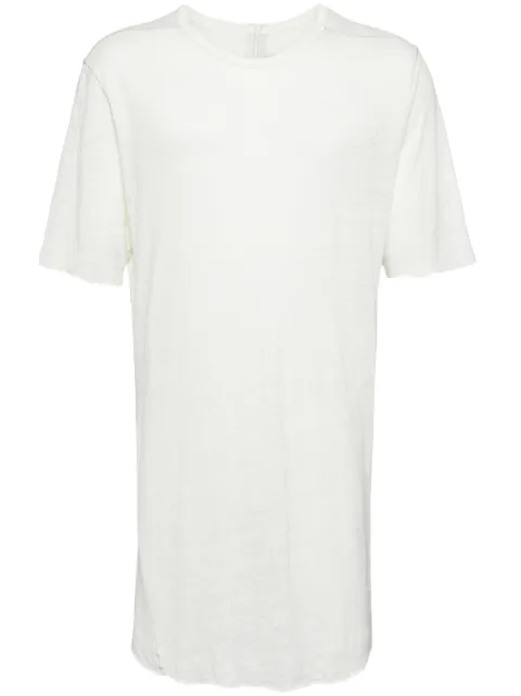 Isaac Sellam Experience zip-detailing linen T-shirt