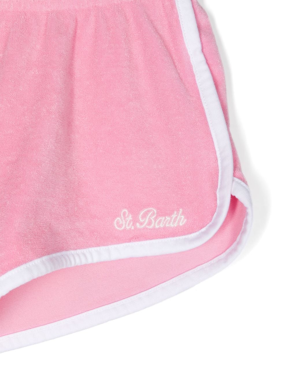 Shop Mc2 Saint Barth Curly Terry-cloth Shorts In Pink