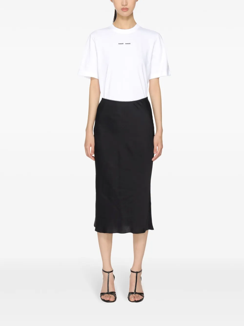 SAMSOE Sadalila katoenen T-shirt Wit