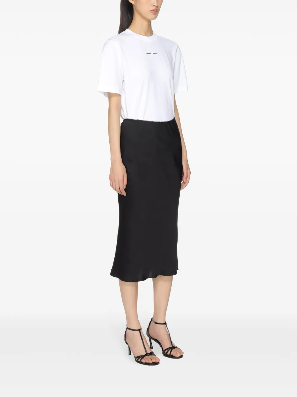 SAMSOE Sadalila katoenen T-shirt Wit