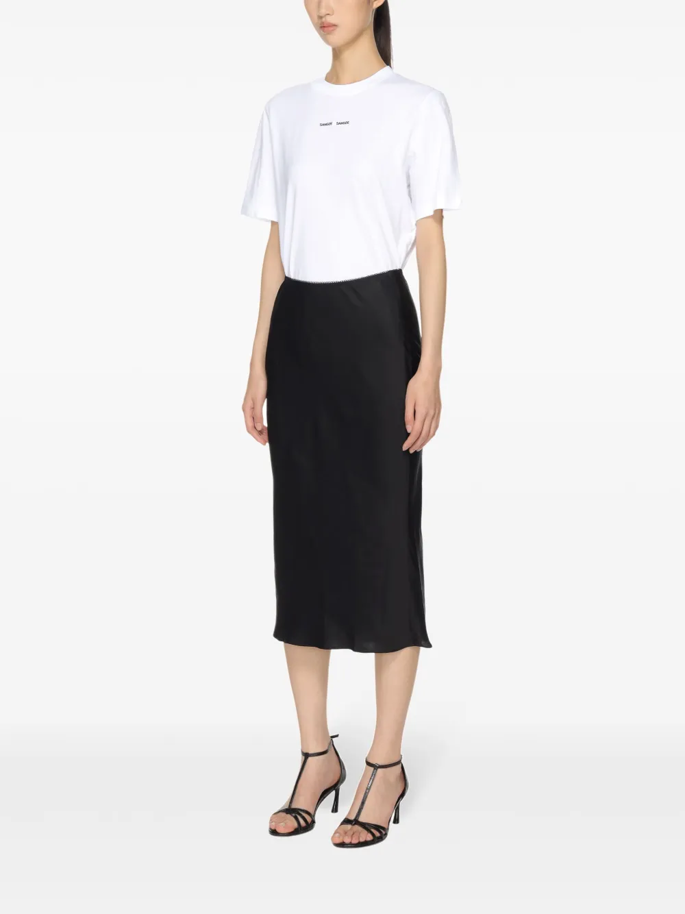SAMSOE Sadalila katoenen T-shirt Wit