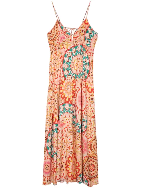 Ba&Sh Lamia graphic-print dress