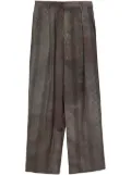 Ziggy Chen dyed wide-leg trousers - Grey