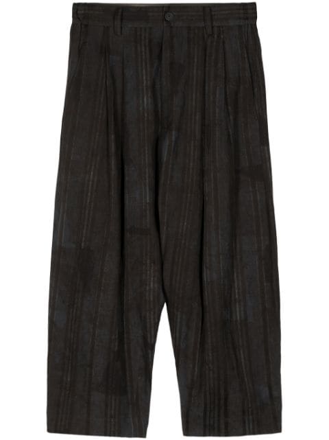 Ziggy Chen pantalones holgados con motivo de rayas