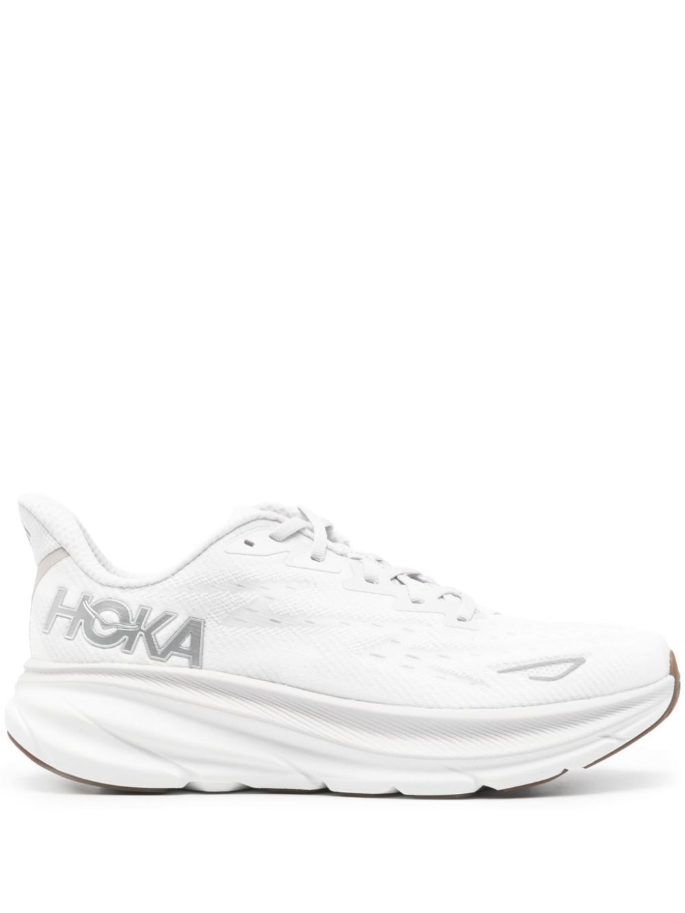 Hoka Clifton 9 Chunky-sole Sneakers In White