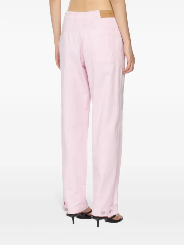 『SAMSOE SAMSOE』SAJUNO TROUSERS パンツ SAMSOE SAMSOE Salix wide-leg Trousers | Pink | FARFETCH