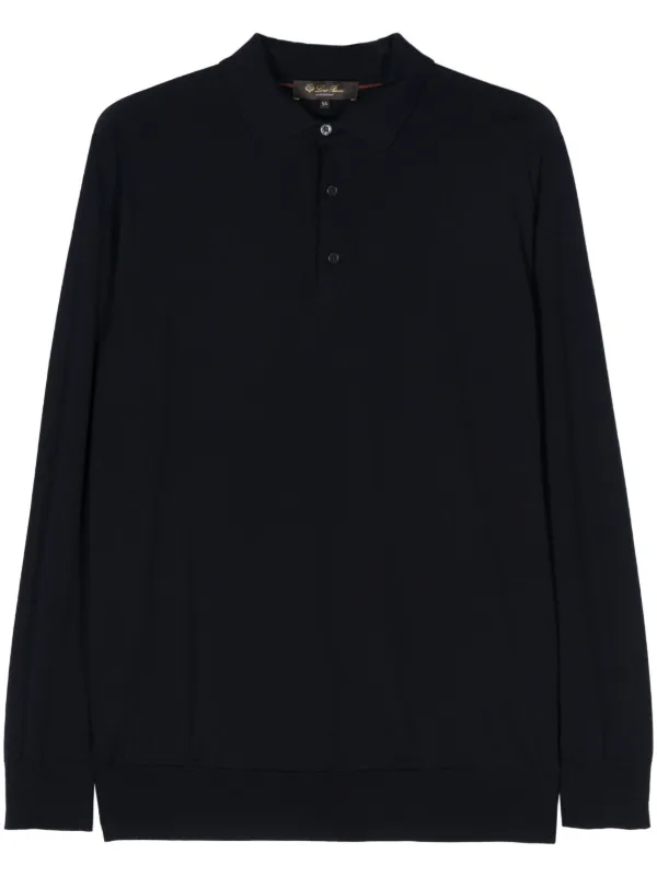Loro Piana ファインニット ポロシャツ | ブルー | FARFETCH JP