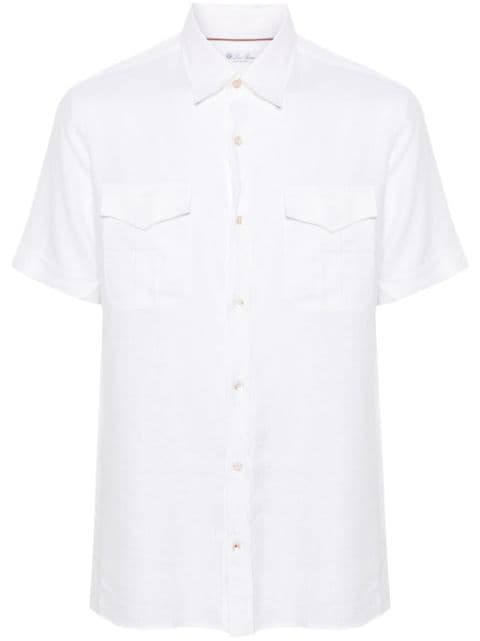 Loro Piana short-sleeve linen shirt
