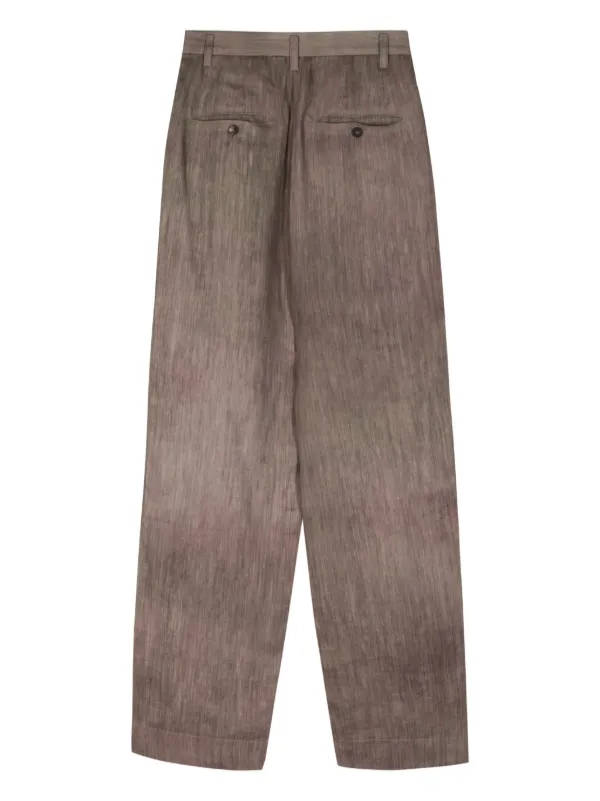 Ziggy Chen Dyed wide-leg Trousers | Neutrals | FARFETCH PL