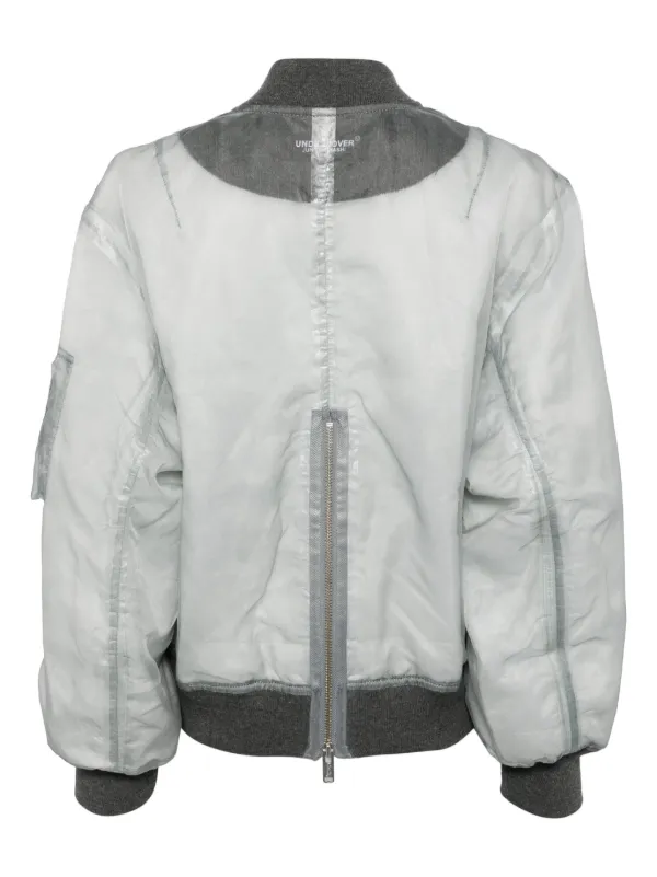 andresd stripe layered tulle jacket グレー stripe layered tulle jacket | ANDRESD