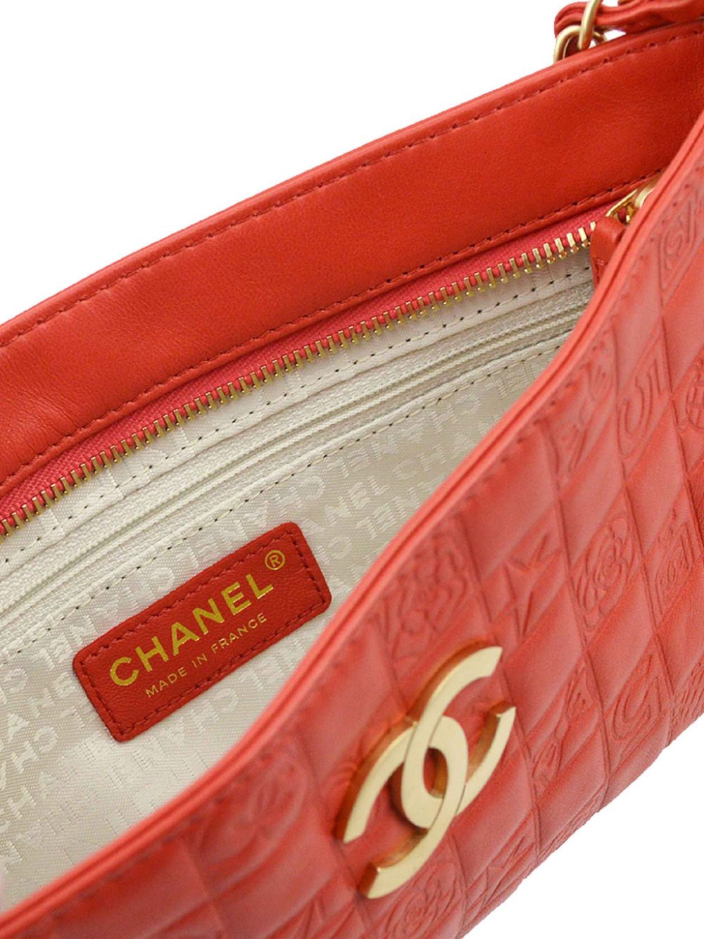 Pre-owned Chanel Icon 单肩包（2003年典藏款） In Red