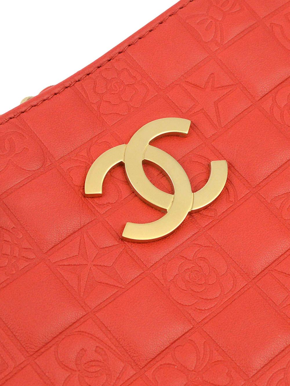 Pre-owned Chanel Icon 单肩包（2003年典藏款） In Red