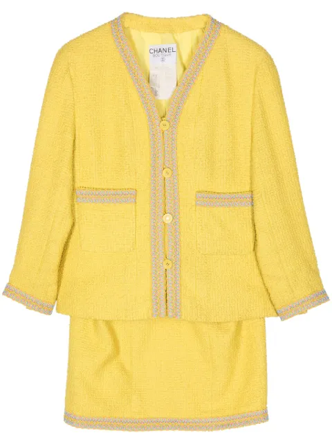 CHANEL Pre-Owned 1994 single-breasted bouclé suit
