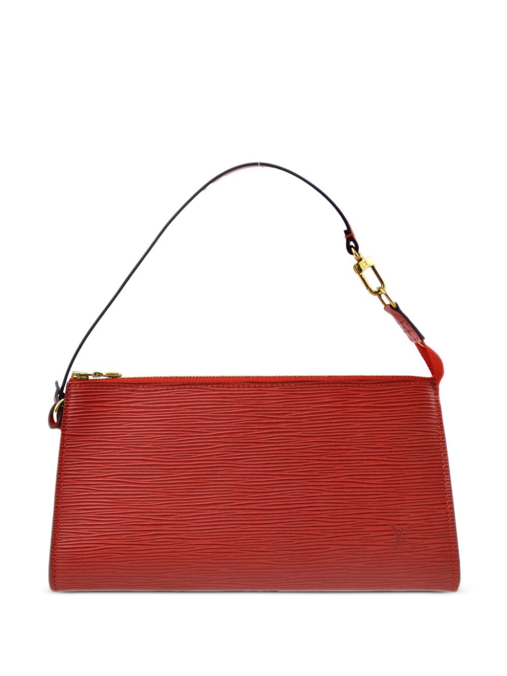Pre-owned Louis Vuitton 2003 Pochette Accessoires Handbag In Red