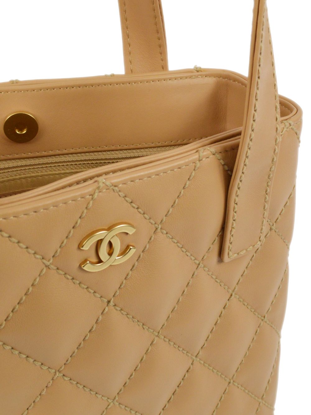 CHANEL 2003 Wild Stitch CC plaque tote bag Women