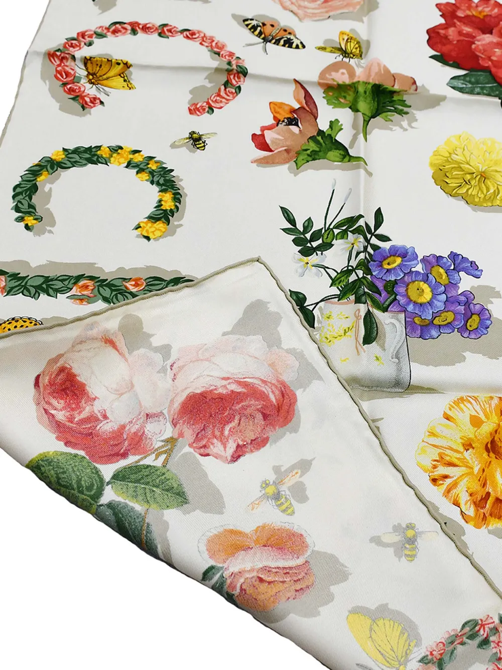 Gucci Pre-Owned 1990-2000s zijden sjaal met print - Wit