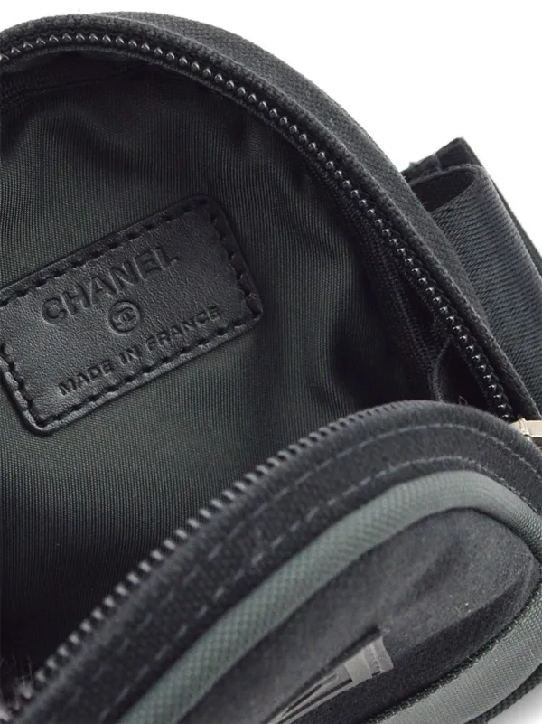 CHANEL Pre-Owned 2003 Sports Line Belt Bag Black FARFETCH JO