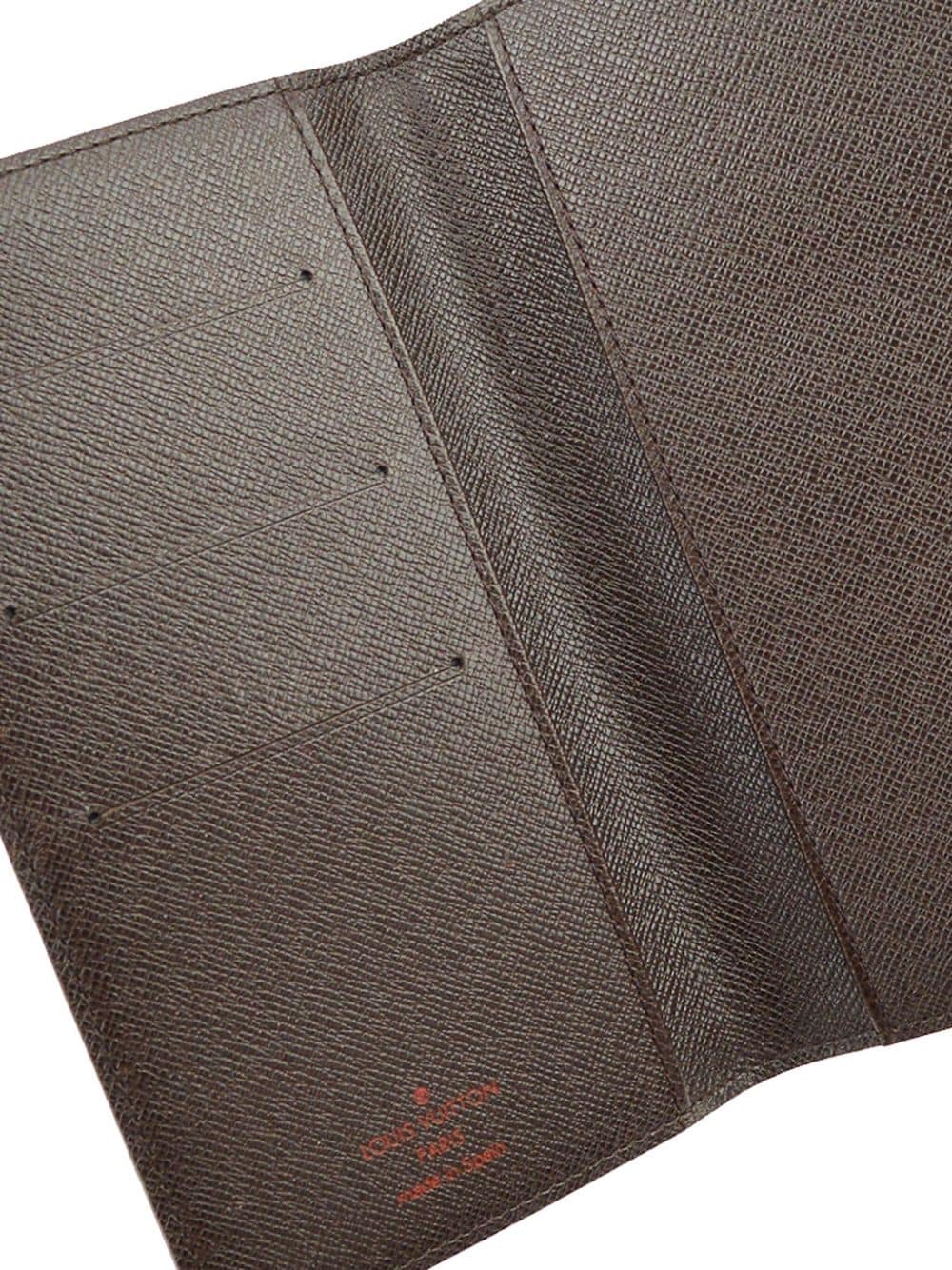 Pre-owned Louis Vuitton 2001 Agenda Book Cover In Brown