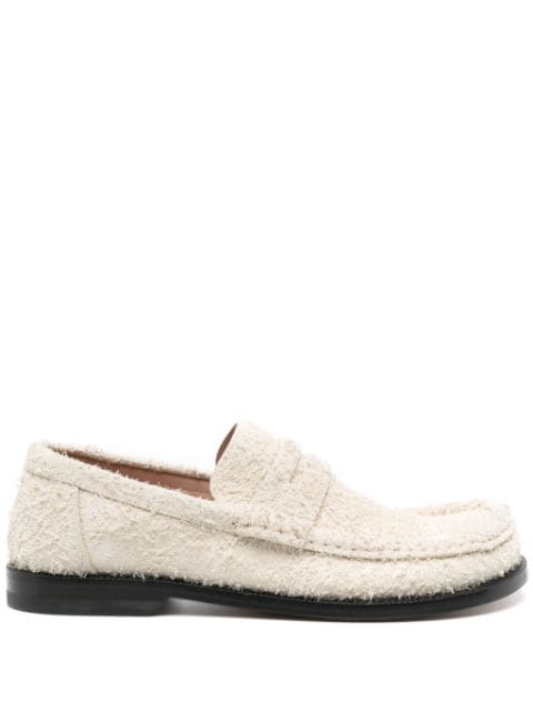LOEWE Campo brushed suede loafers