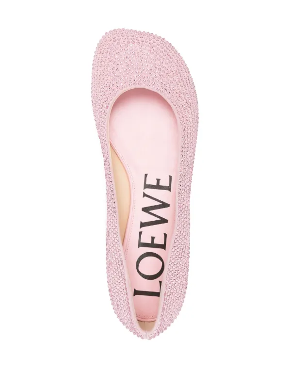 LOEWE★トイ バレリーナ スエード＆ラインストーン LOEWEロエベ トイ バレリーナ（スエード＆ラインストーン）