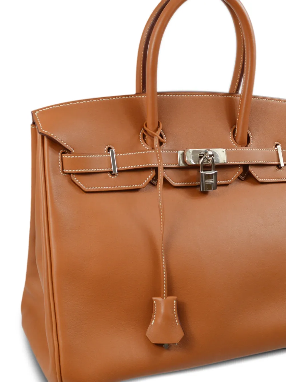 Pre-owned Hermes 2008 Birkin 35 Handbag In Brown