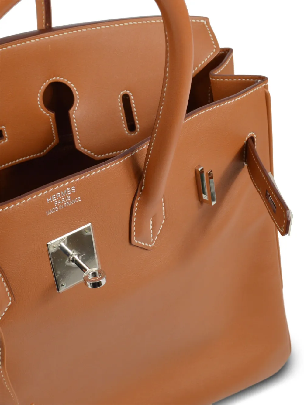 Pre-owned Hermes 2008 Birkin 35 Handbag In Brown